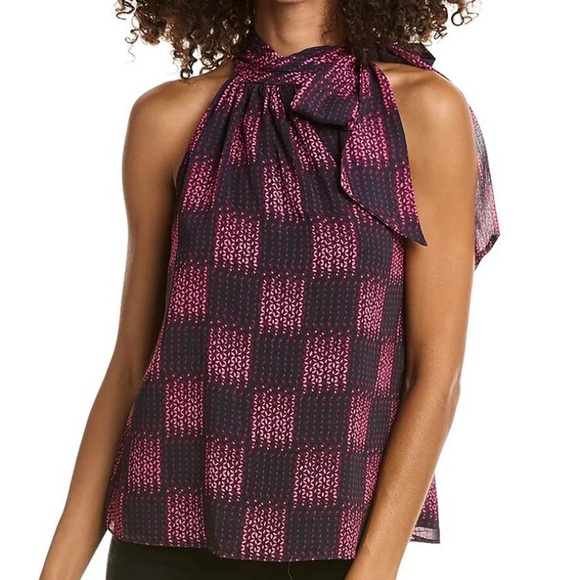 NWT RAMY BROOK Leilany Sleeveless Neck Tie Lined Halter Top Size Medium - Picture 1 of 5